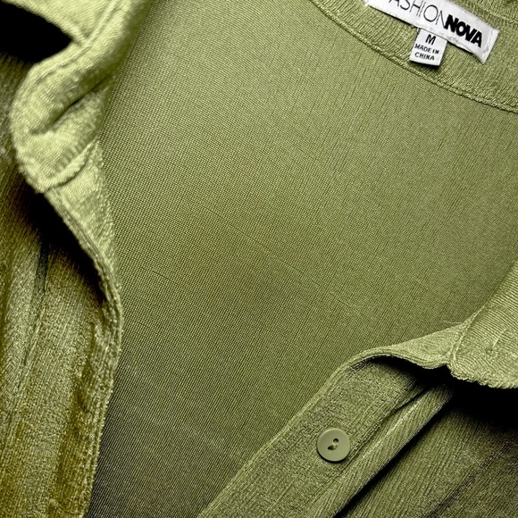 Collared Button Down Dress - Picture 2 of 2